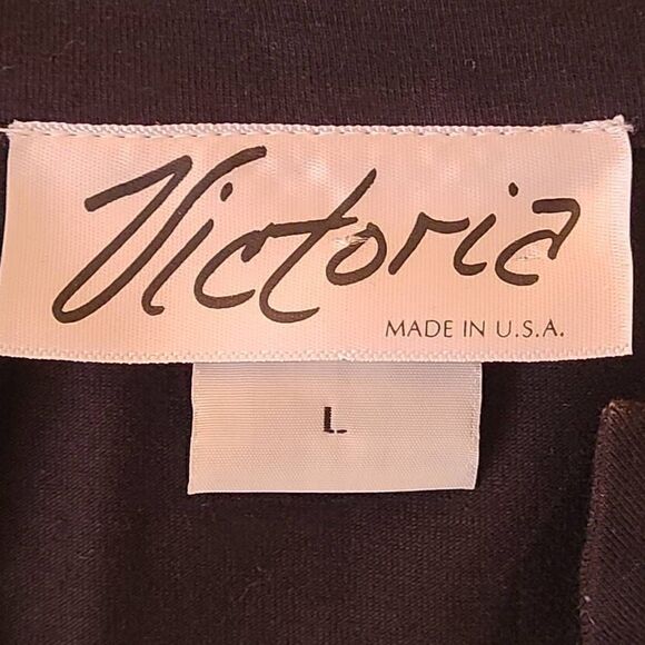 Victoria Womens Fun Kissy Face Emoji Graphic on Black Tunic Top Large - Picture 4 of 7